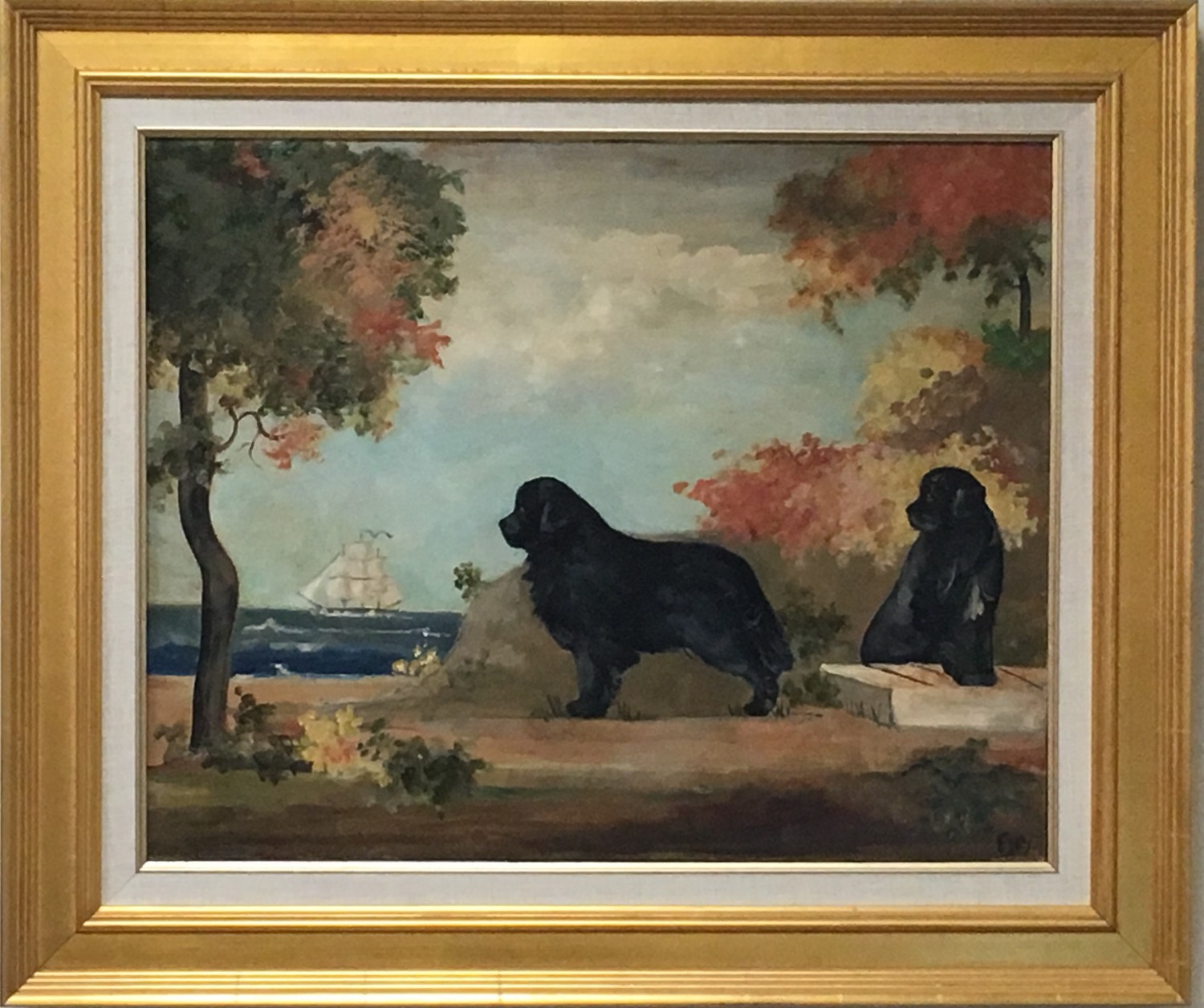 Newbury Animal Hospital - Newbury, MA - This beautiful painting was given to us by a good friend and client, Esty Duff  who will always hold a place of honor in our hearts. 